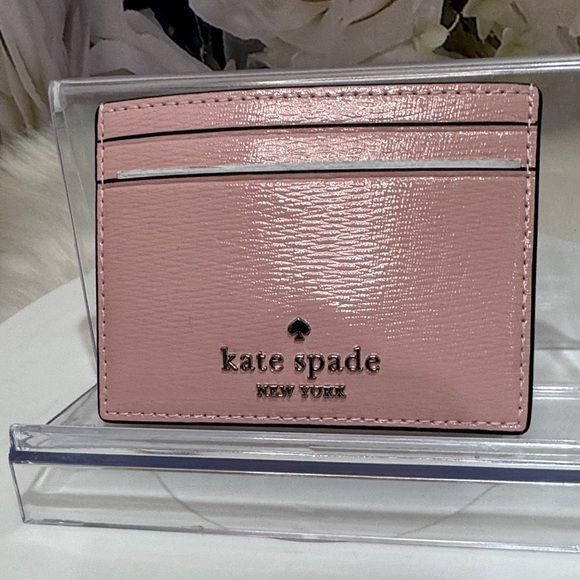 kate spade Accessories - Kate Spade Blush Pink Card Holder